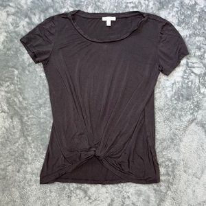 Abound Gray Knot Front Tee